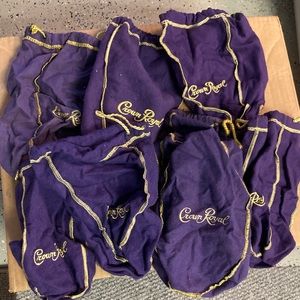 7 Crown Royal bags.